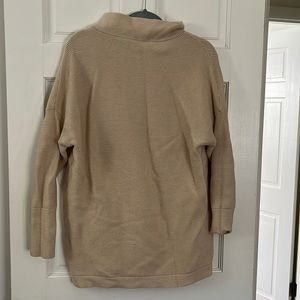 ANRABESS Turtleneck Batwing Sleeve Slouchy Oversized Ribbed Tunic Sweater